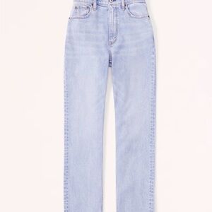 Abercrombie & Fitch Light Wash Straight-Leg Jeans